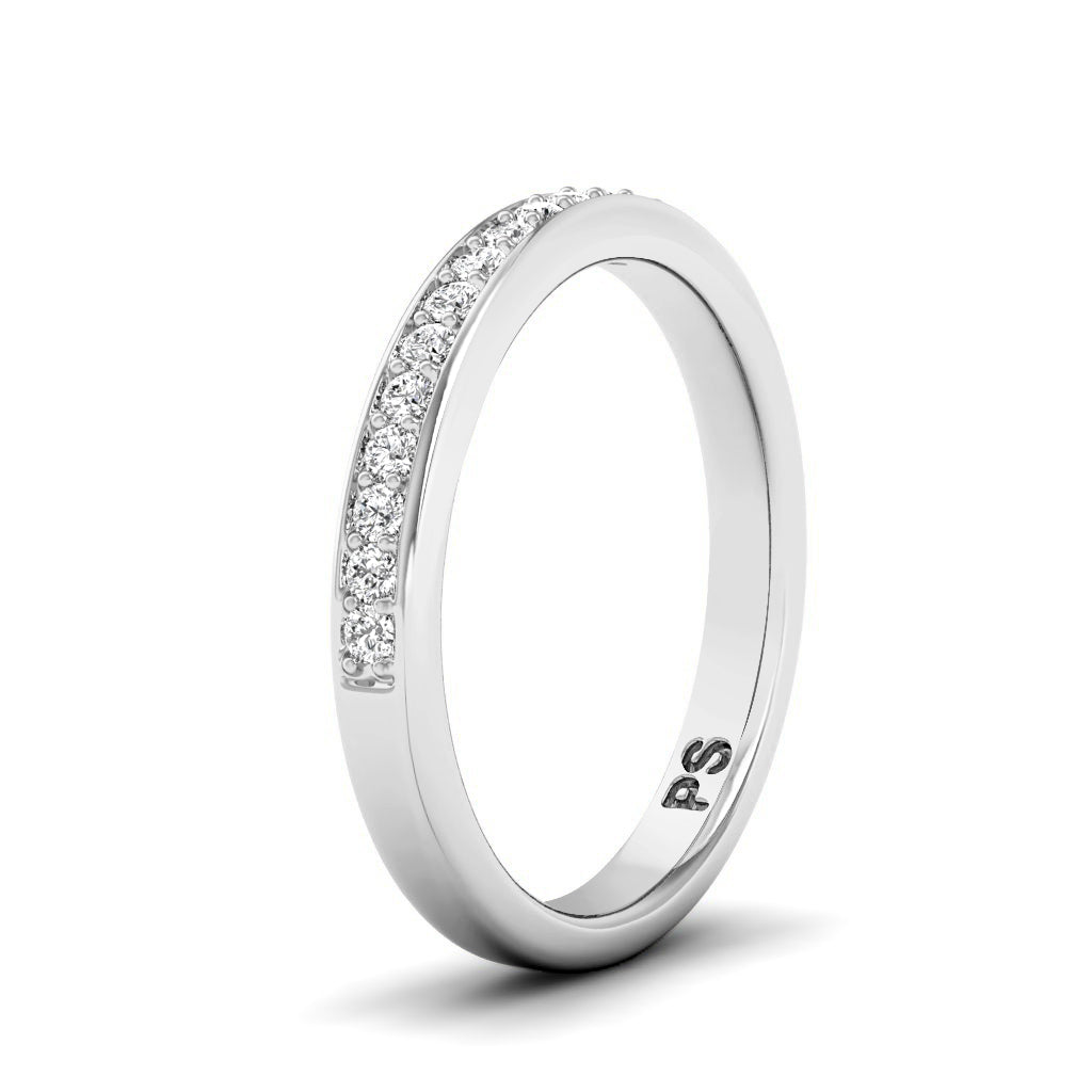 0.25 CT Round Cut Natural Diamonds - Wedding Band