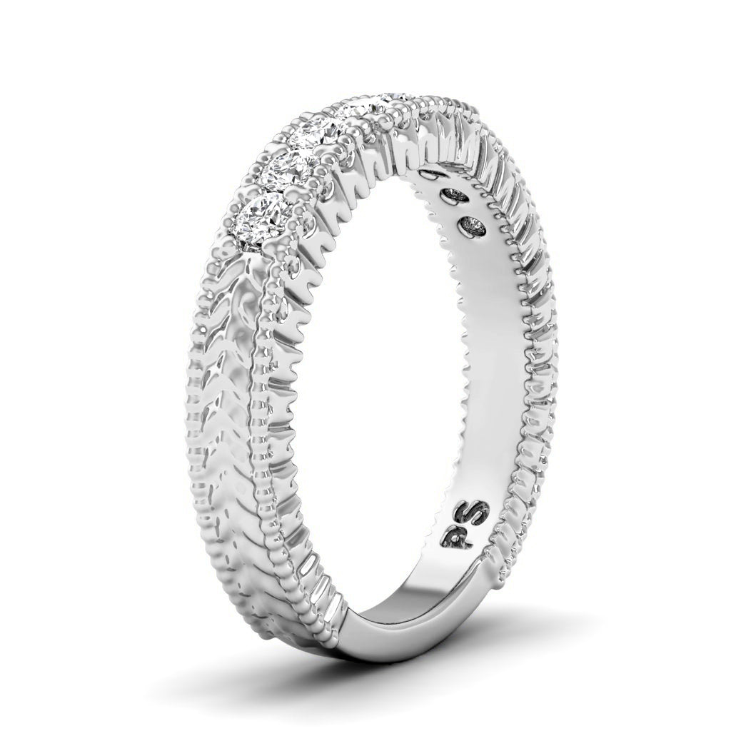 0.35 CT Round Cut Diamonds - Wedding Band