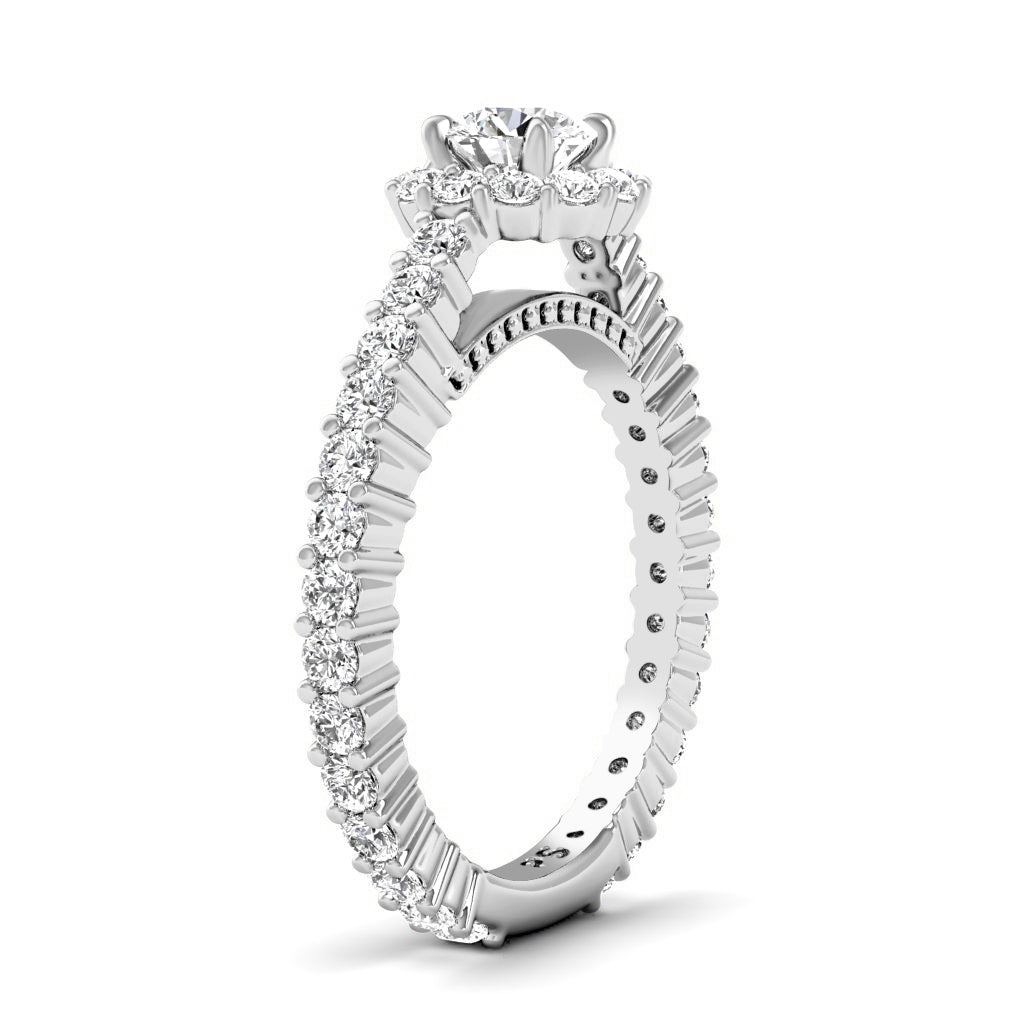 1.35-6.85 CT Round Cut Lab Grown Diamonds - Engagement Ring