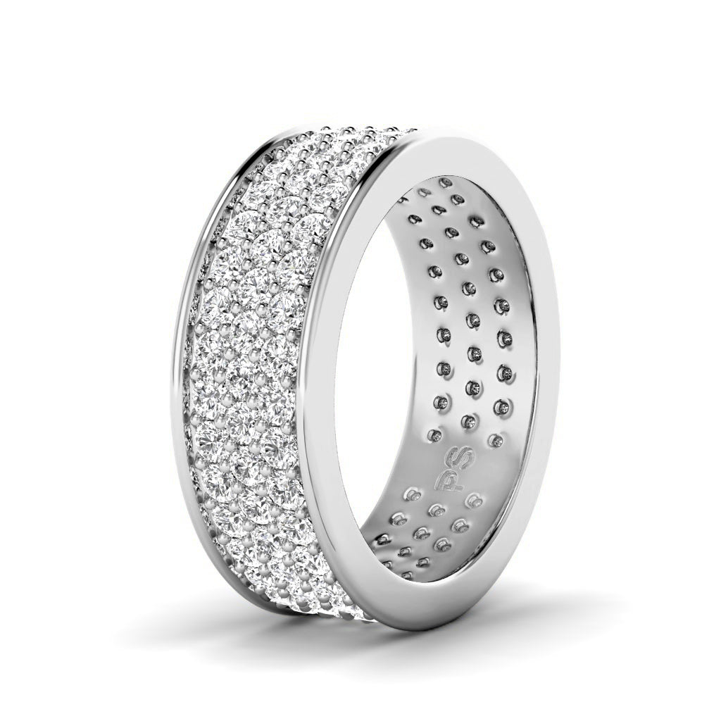 2.20 CT Round Cut Lab Grown Diamonds - Eternity Ring