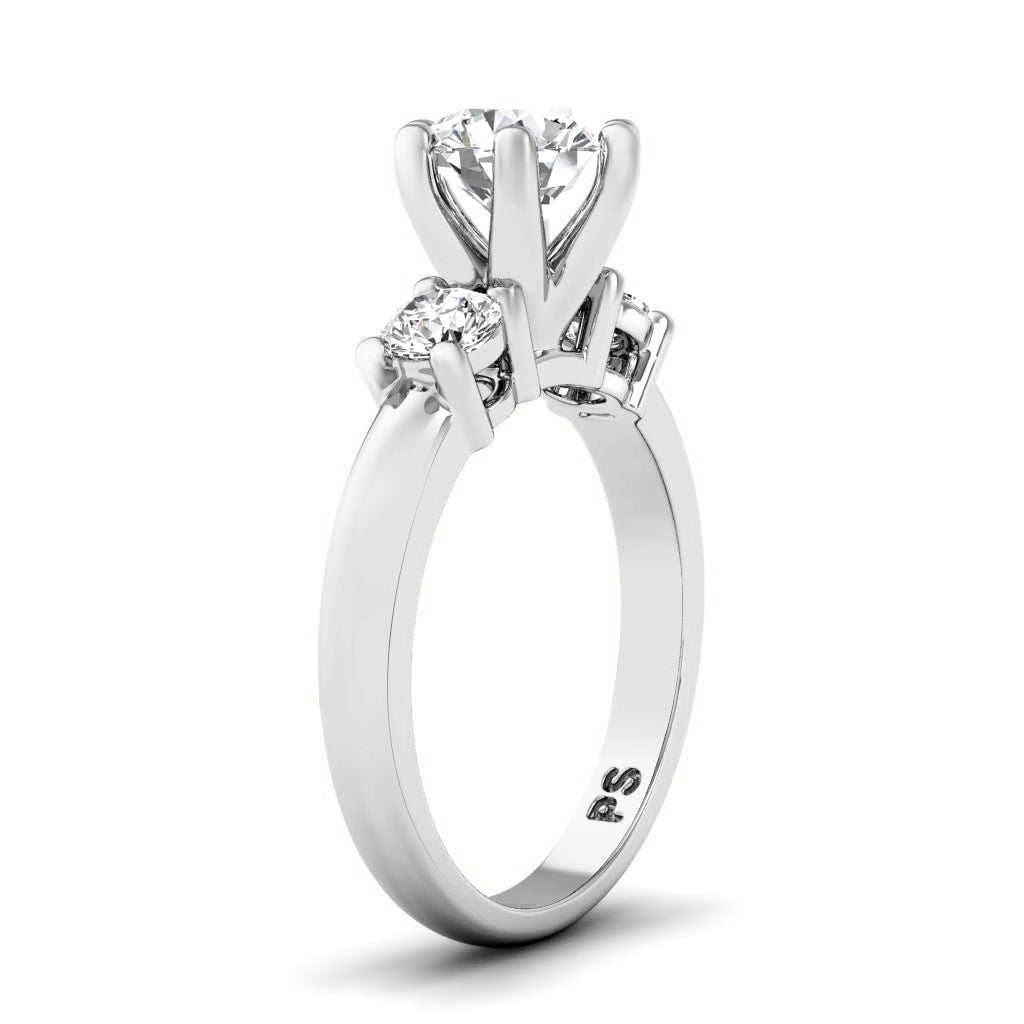 0.90-3.40 CT Round Cut Lab Grown Diamonds - Engagement Ring