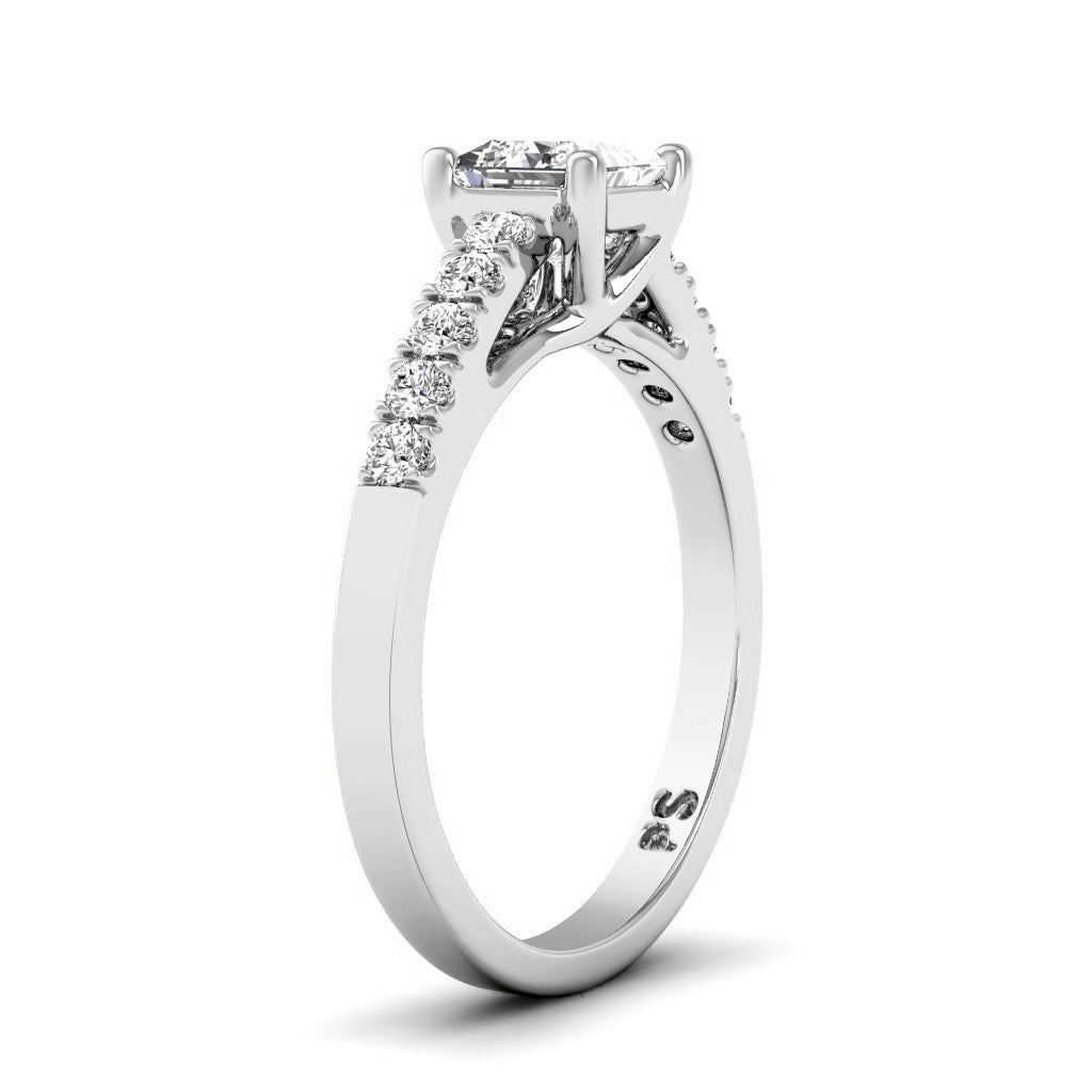 0.60-1.75 CT Round & Princess Cut Diamonds - Engagement Ring