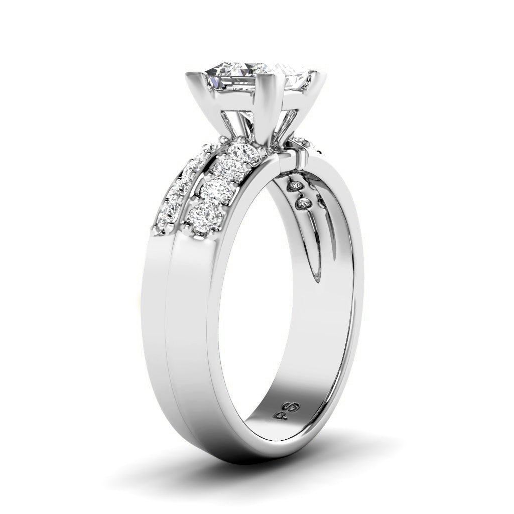 0.85-6.35 CT Round Cut Lab Grown Diamonds - Engagement Ring