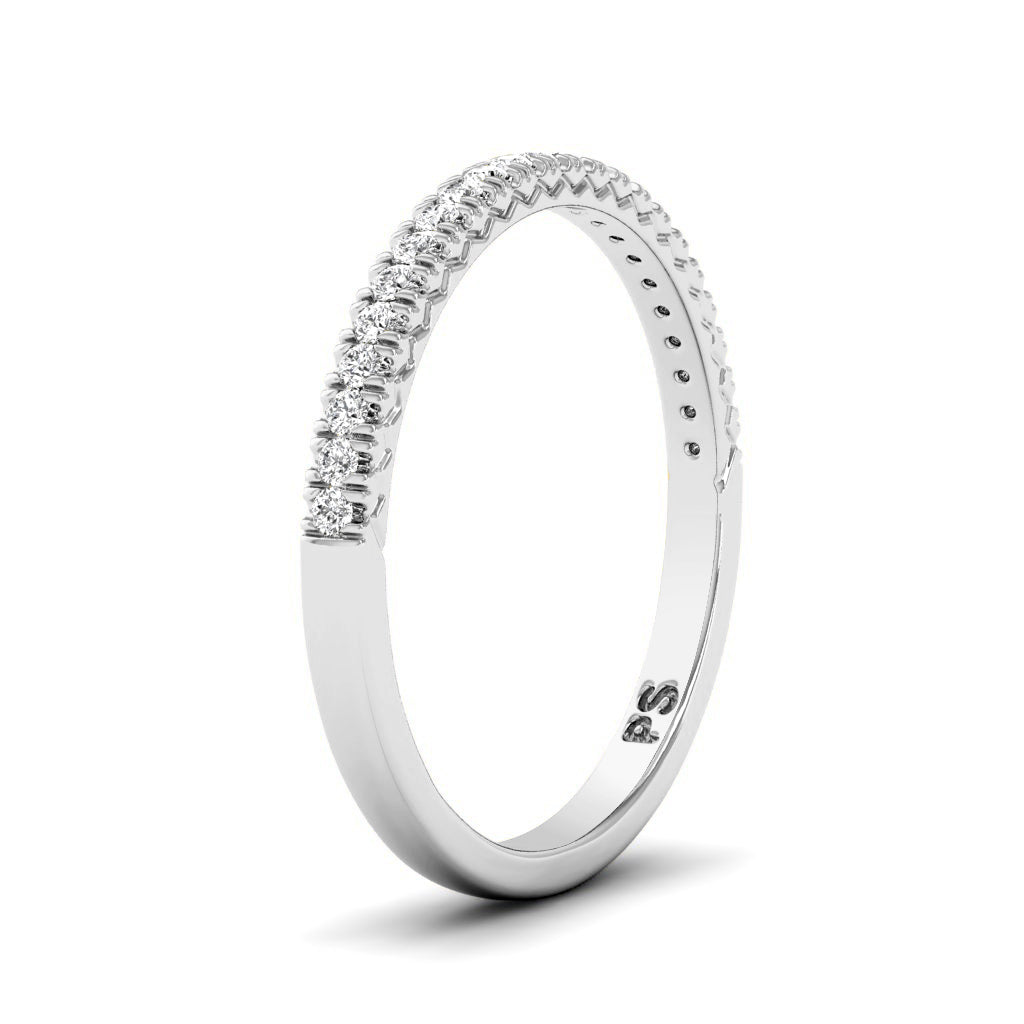 0.25 CT Round Cut Natural Diamonds - Wedding Band