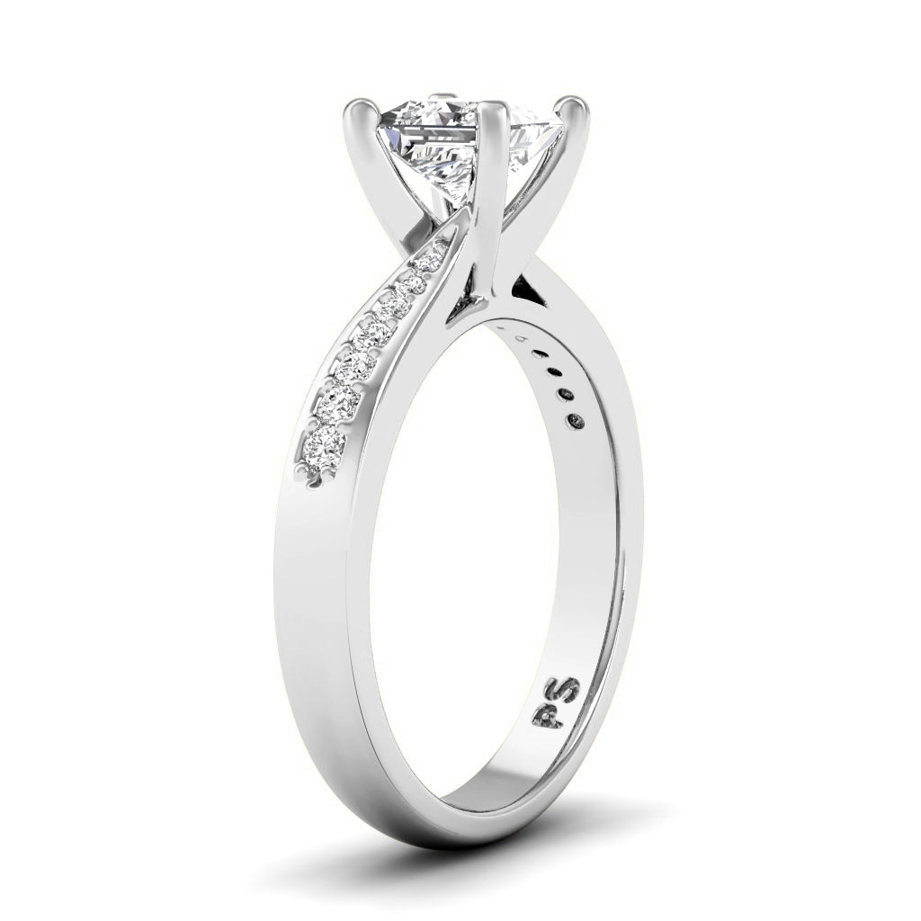 0.50-1.65 CT Round &amp; Princess Cut Diamonds - Engagement Ring