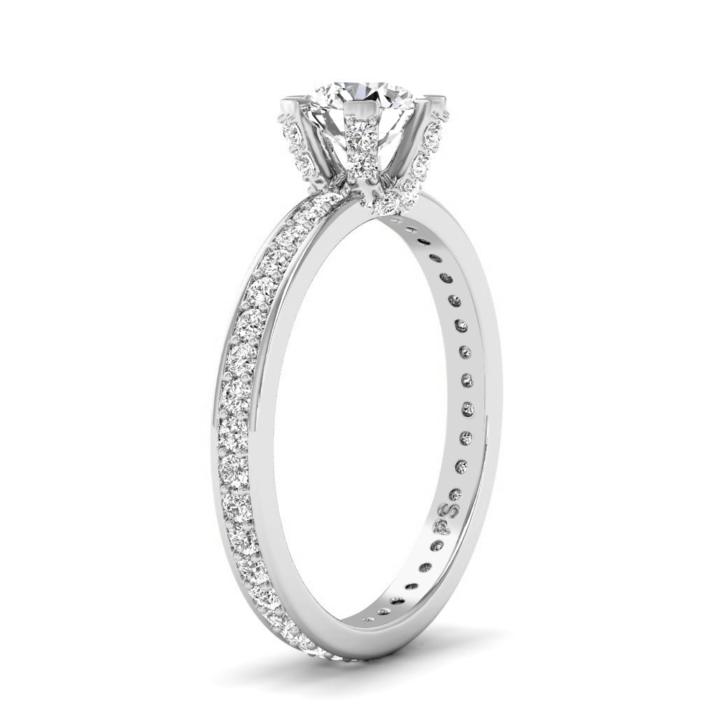 1.05-6.55 CT Round Cut Lab Grown Diamonds - Engagement Ring