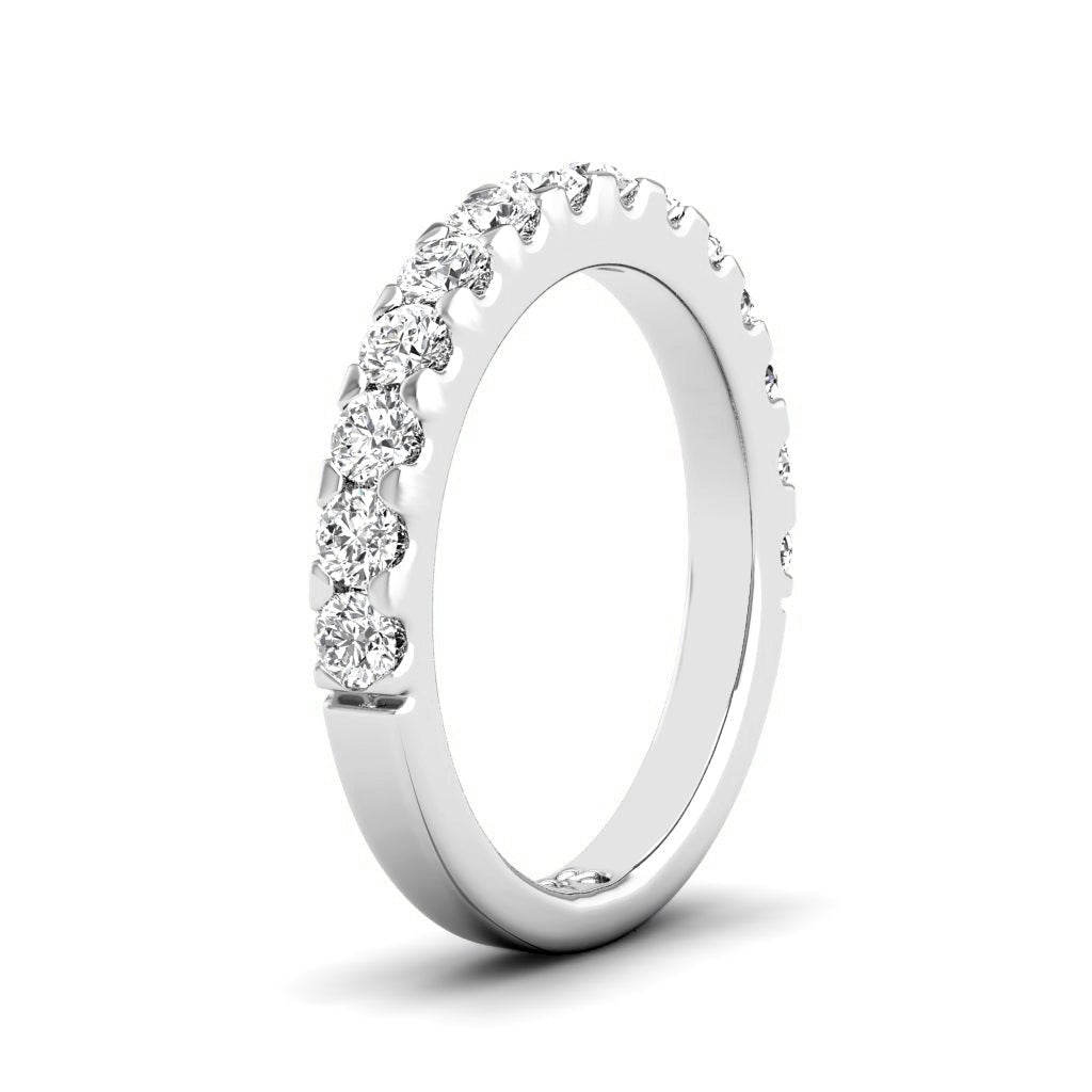 0.60 CT Round Cut Lab Grown Diamonds - Wedding Band - Primestyle.com