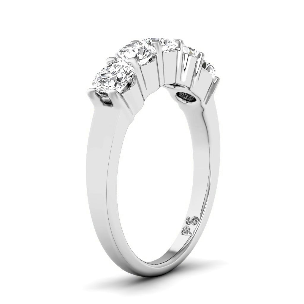 0.80 CT Round Cut Diamonds - Wedding Band