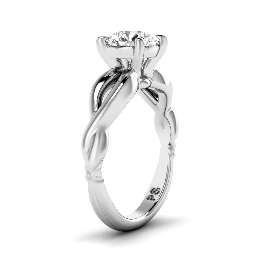 0.35-1.50 CT Round Cut Diamonds - Solitaire Ring