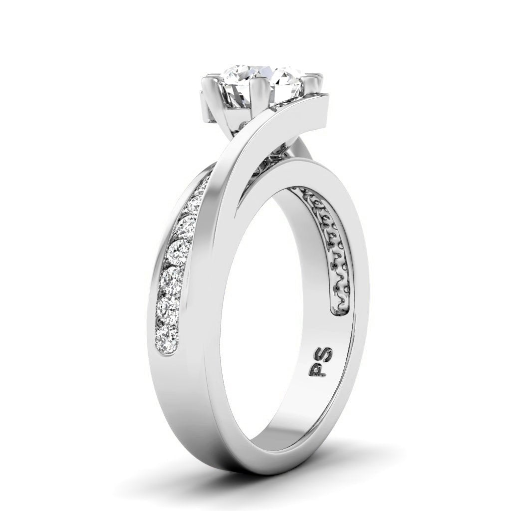 0.85-6.35 CT Round Cut Lab Grown Diamonds - Engagement Ring