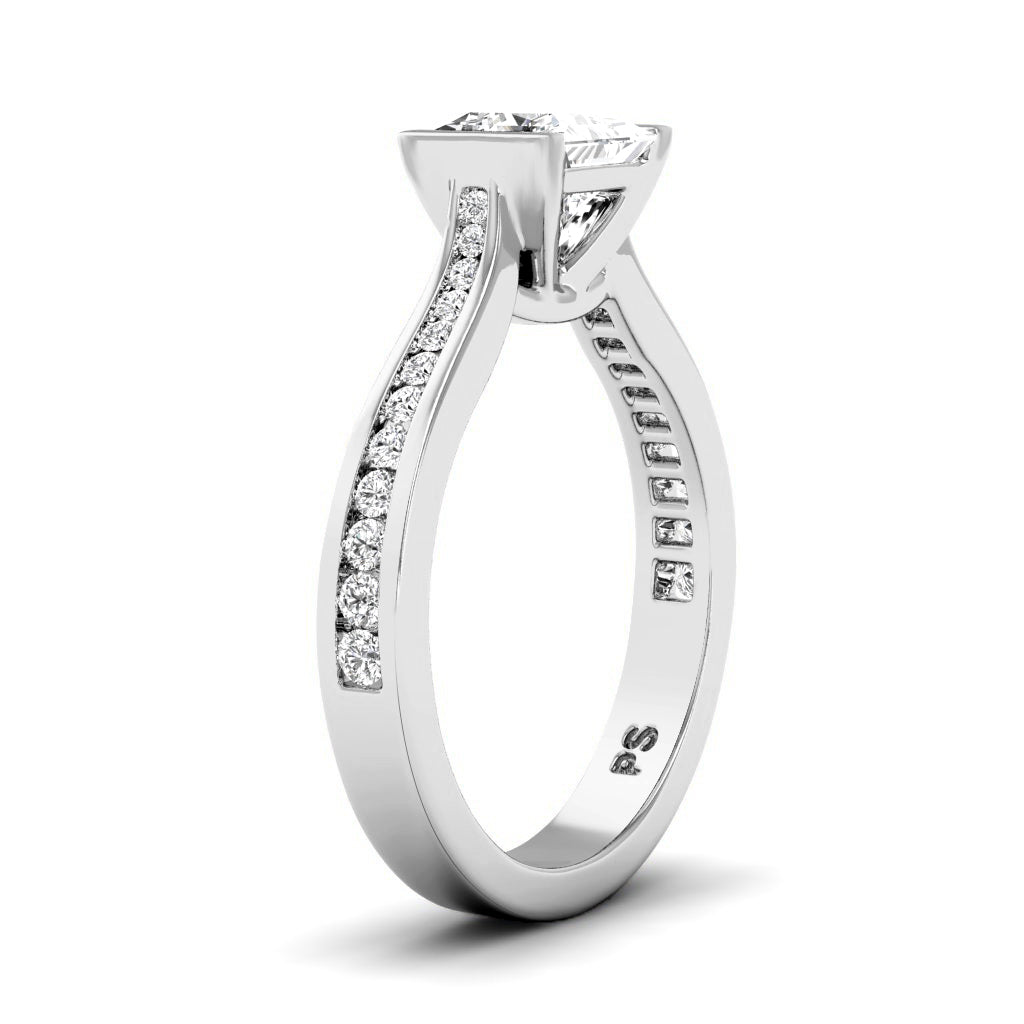 0.65-1.80 CT Round & Princess Cut Diamonds - Engagement Ring