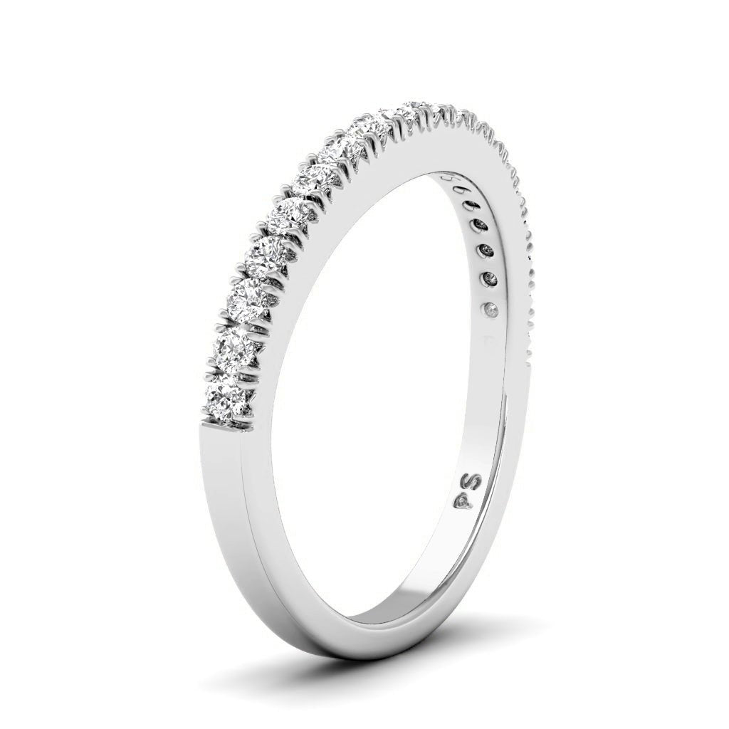 0.30 CT Round Cut Natural Diamonds - Wedding Band - Primestyle.com