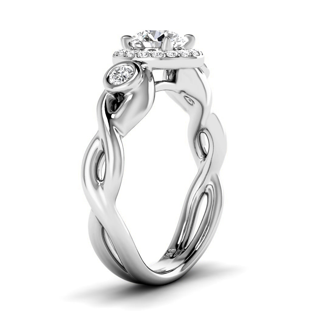 0.62-1.77 CT Round Cut Natural Diamonds - Engagement Ring