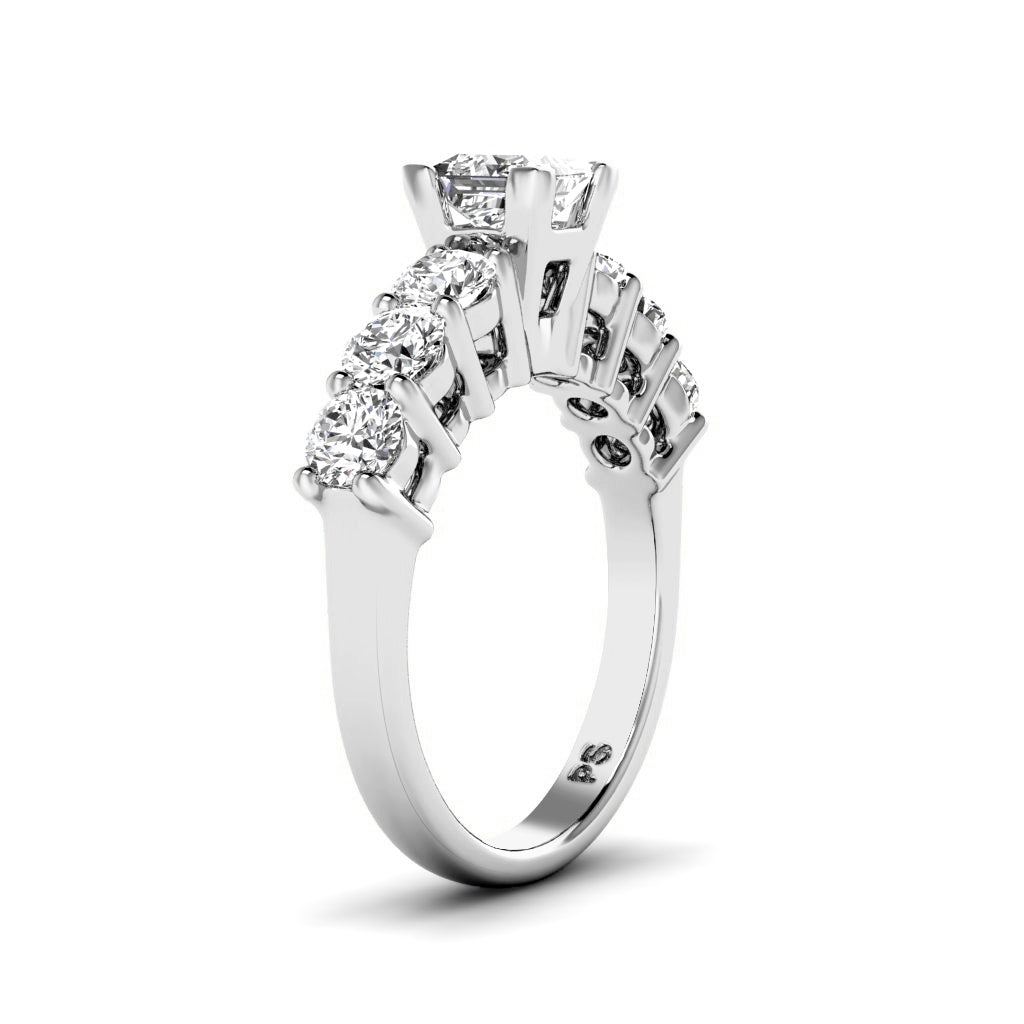 1.95-3.10 CT Round Cut Natural Diamonds - Engagement Ring