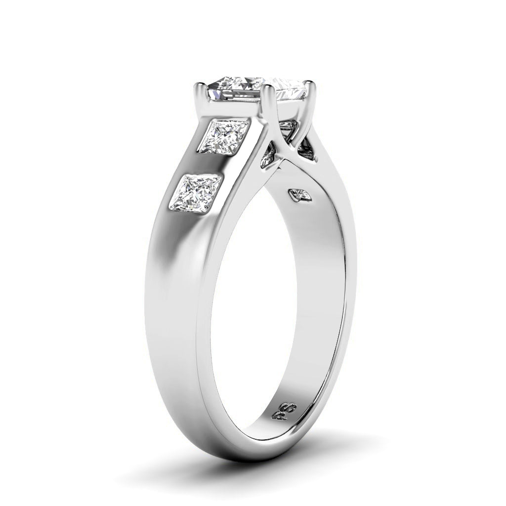0.85-2.00 CT Princess Cut Diamonds - Engagement Ring
