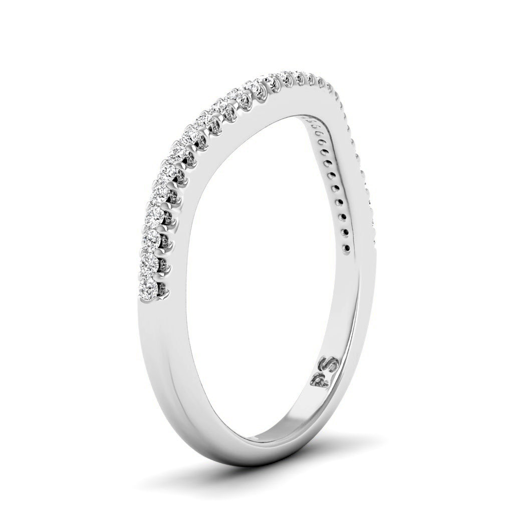 0.15 CT Round Cut Lab Grown Diamonds - Wedding Band