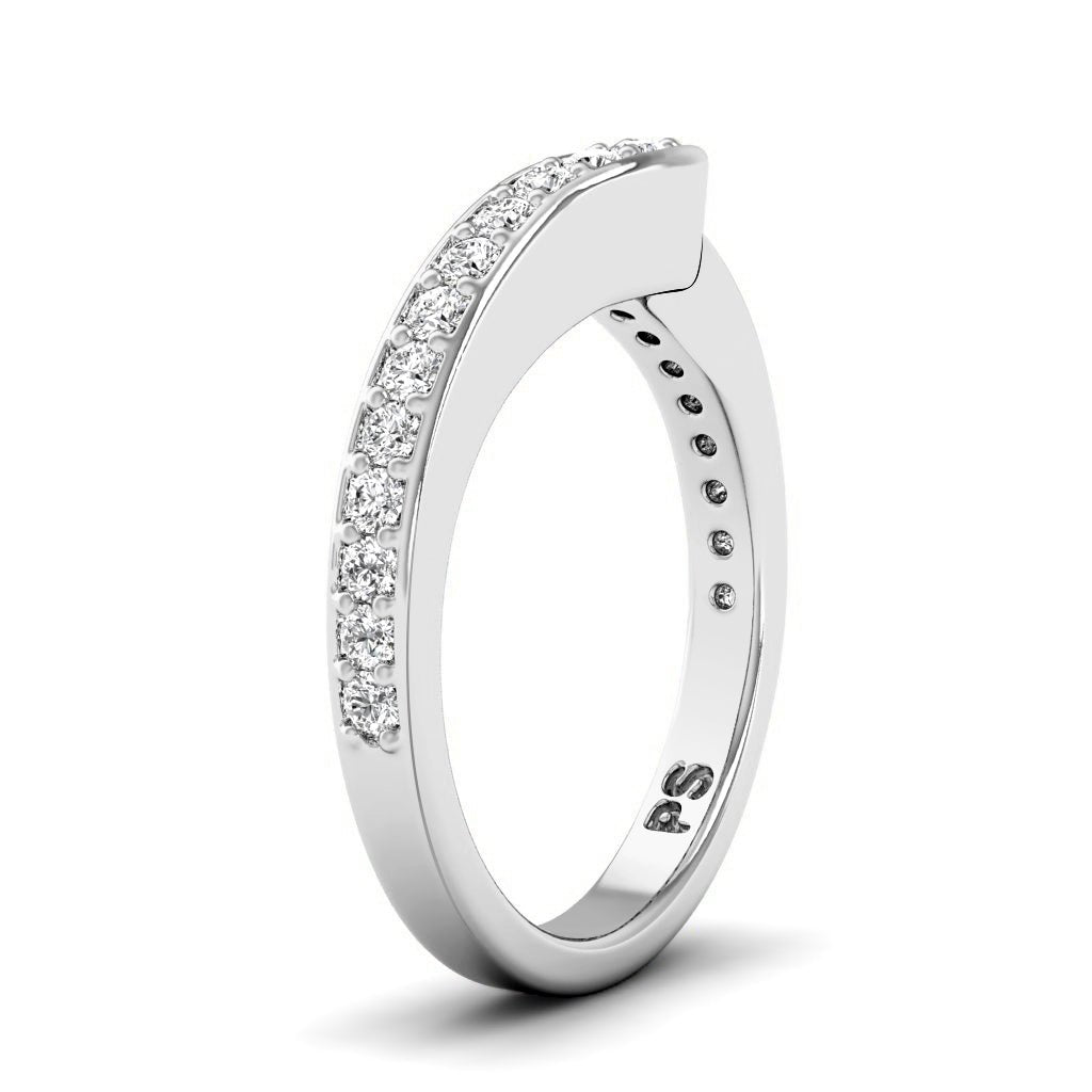 0.45 CT Round Cut Natural Diamonds - Wedding Band
