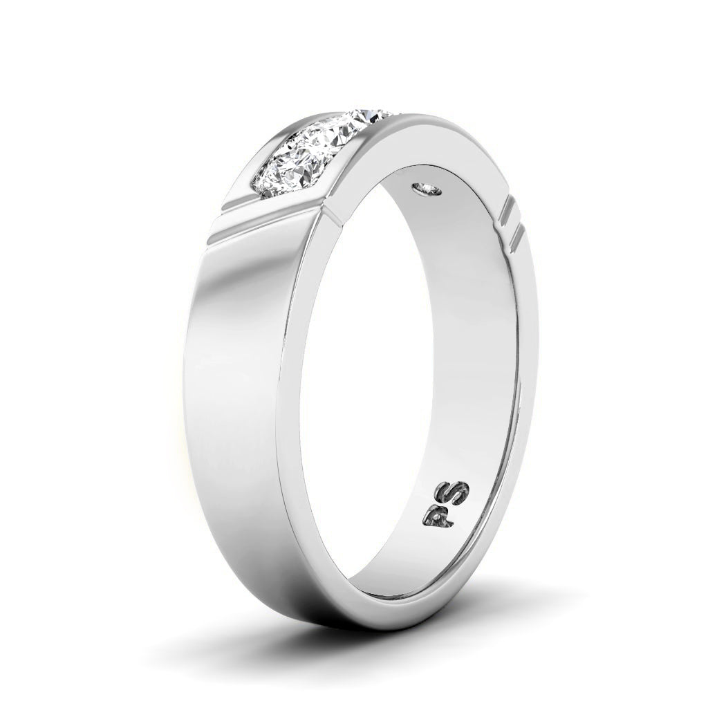 0.35 CT Round Cut Lab Grown Diamonds - Wedding Band