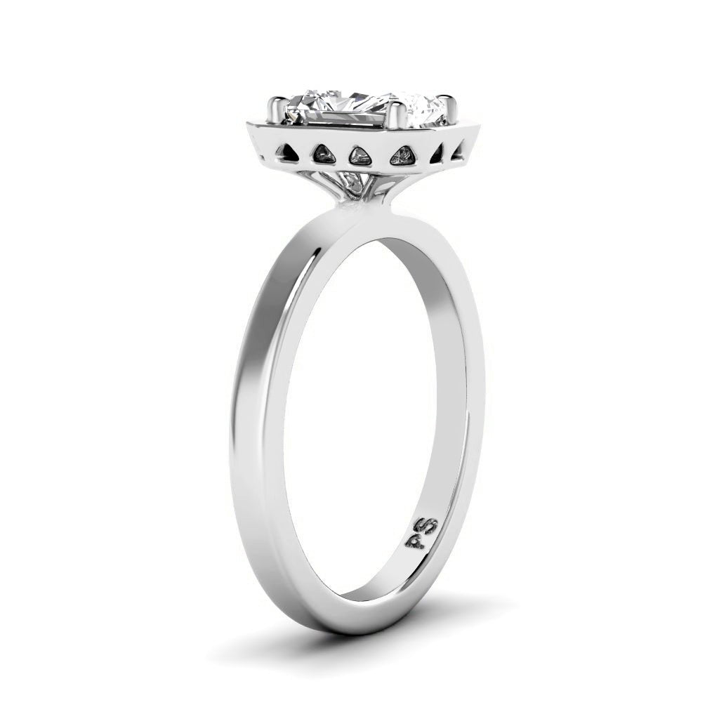 0.50 - 3.00 CT Radiant Cut Lab Grown Diamonds - Solitaire Ring - Primestyle.com