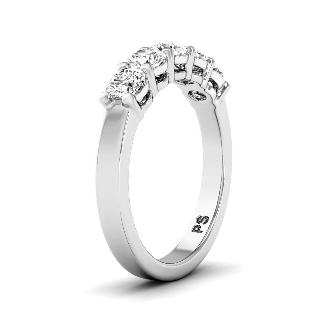 1.50 CT Round Cut Natural Diamonds - Wedding Band