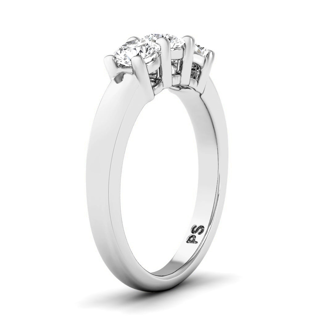 0.60 CT Round Cut Natural Diamonds - Wedding Band