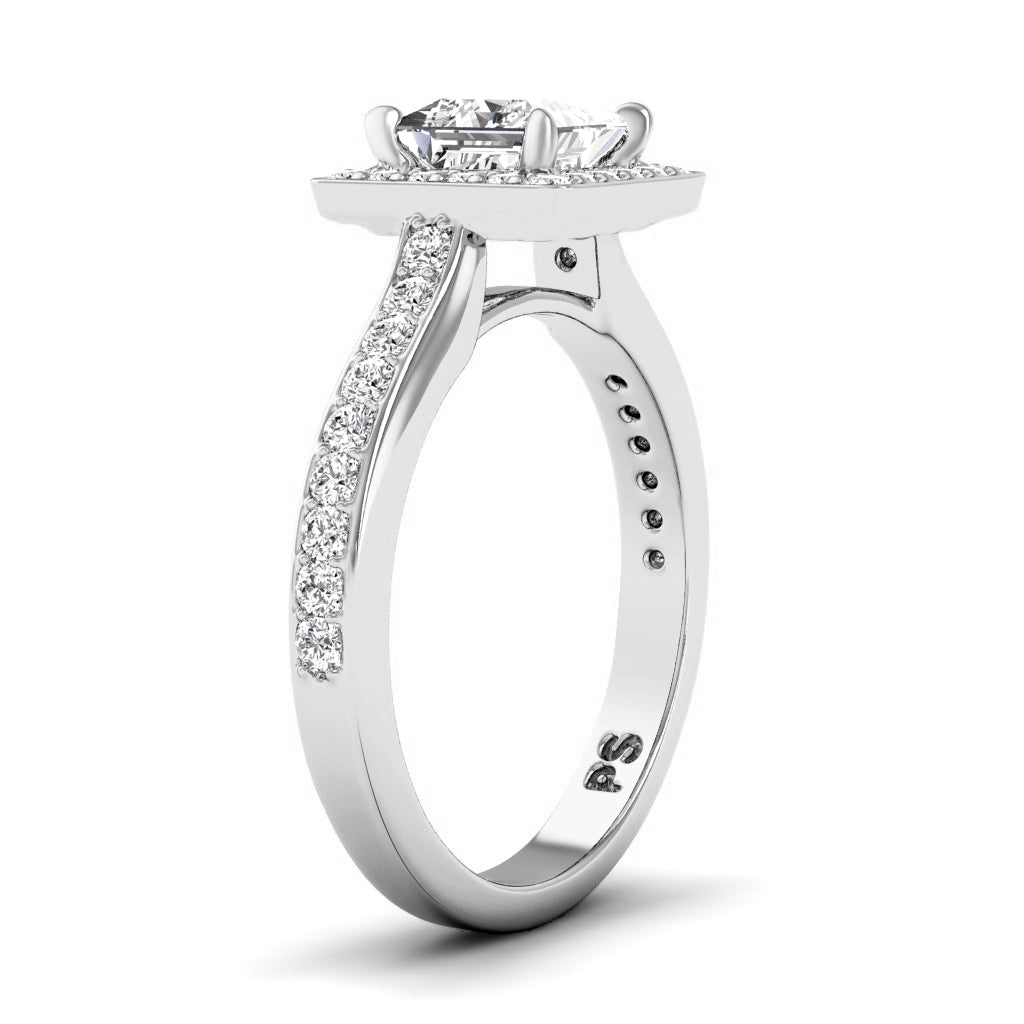 0.75-1.90 CT Round & Princess Cut Diamonds - Engagement Ring