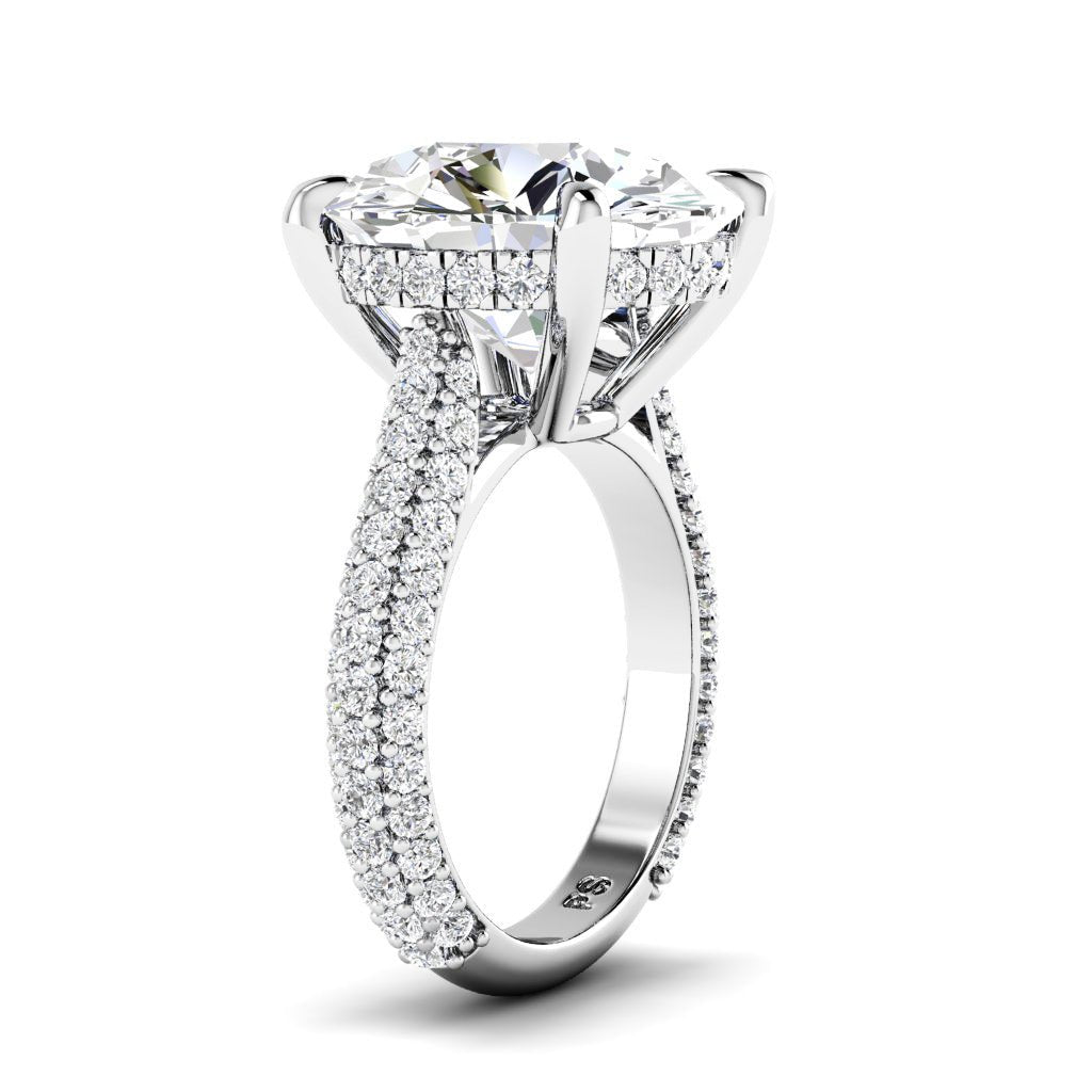 11.90 CT Round Cut Diamonds - Engagement Ring - Primestyle.com