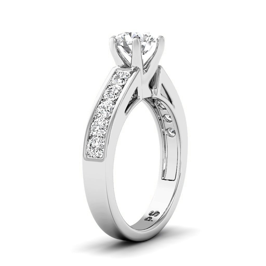 1.15-6.65 CT Round Cut Diamonds - Engagement Ring