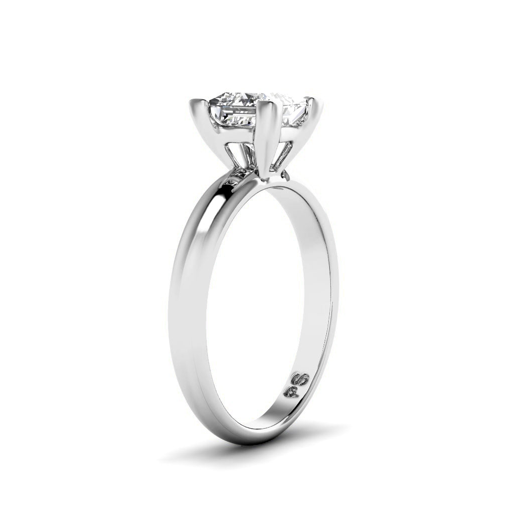 0.35-1.50 CT Princess Cut Diamonds - Solitaire Ring