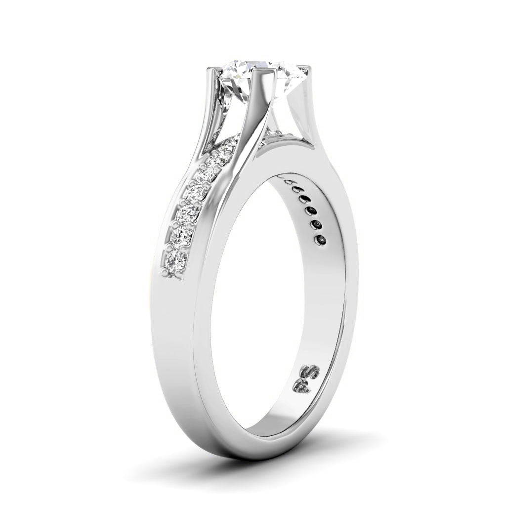 0.60-1.75 CT Round Cut Natural Diamonds - Engagement Ring