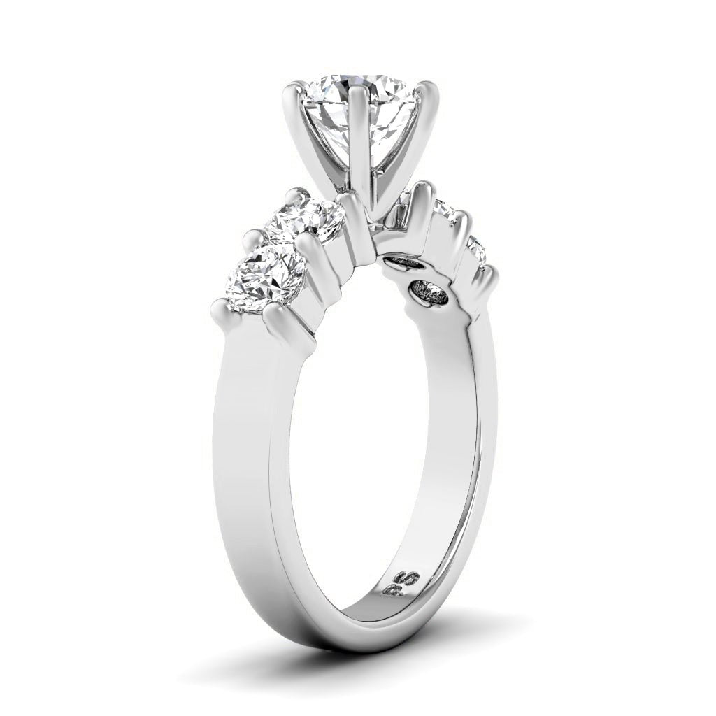 1.10-6.60 CT Round Cut Lab Grown Diamonds - Engagement Ring