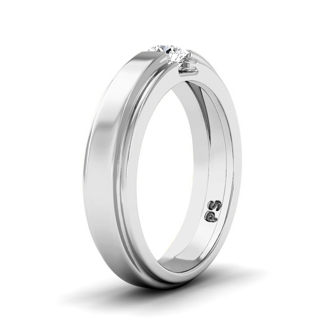 0.25 CT Round Cut Natural Diamonds - Wedding Band