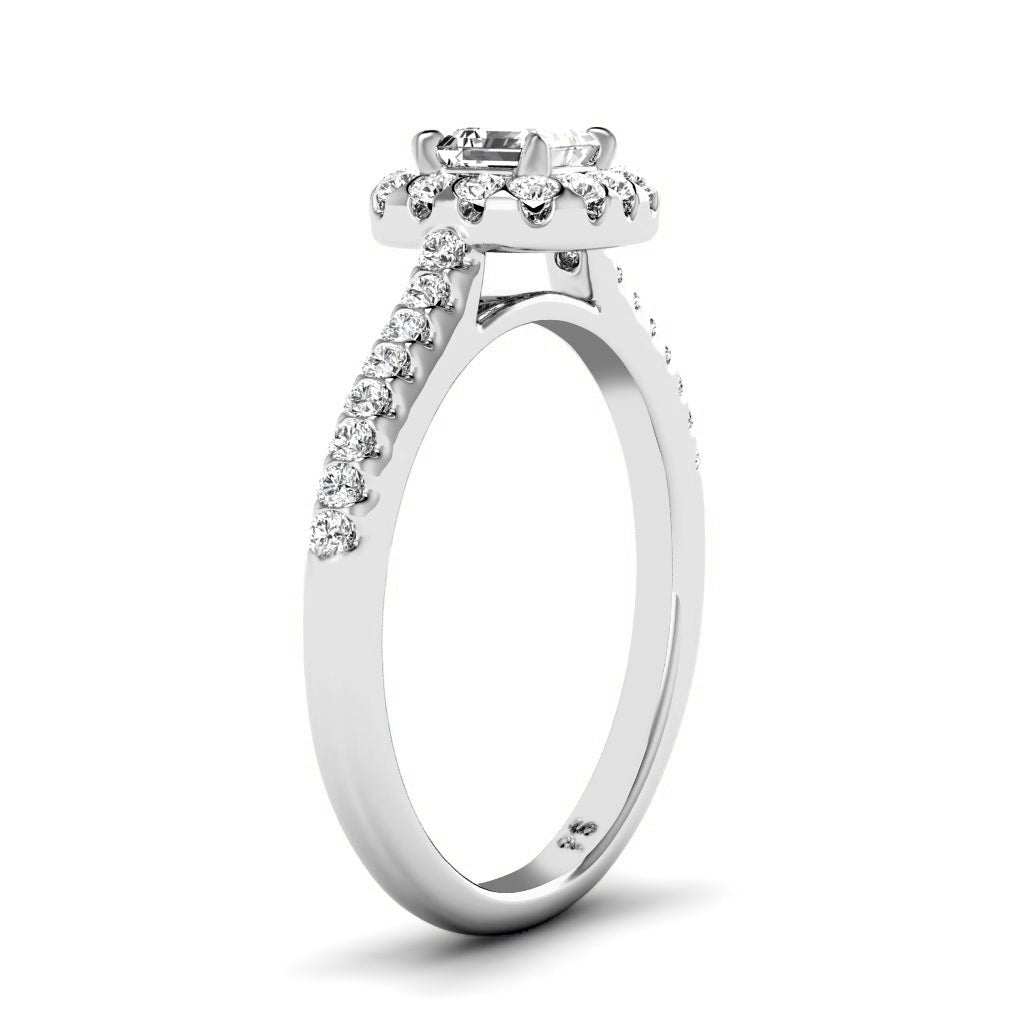 0.70 - 1.85 CT Ascher & Round Cut Natural Diamonds - Engagement Ring - Primestyle.com