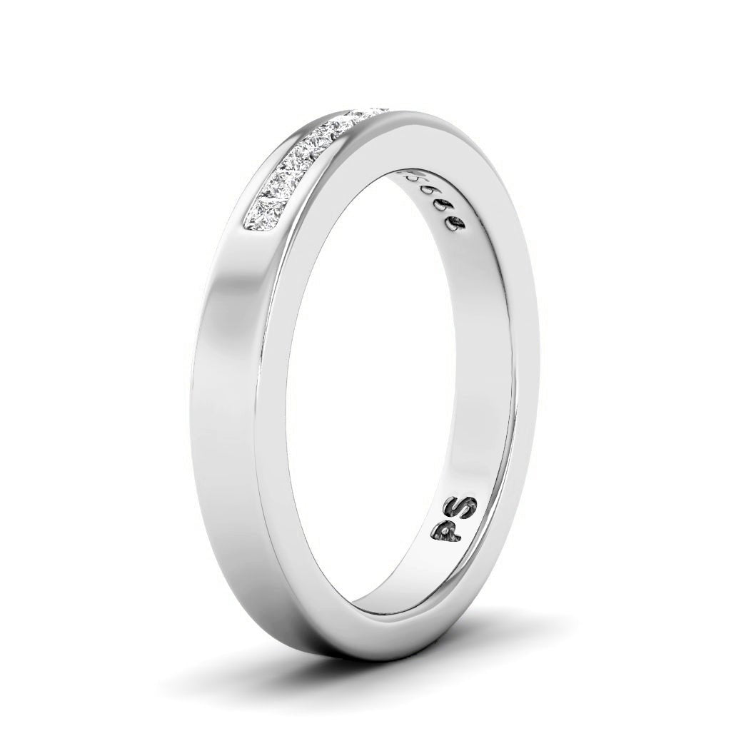 0.25 CT Princess Cut Natural Diamonds - Wedding Band - Primestyle.com