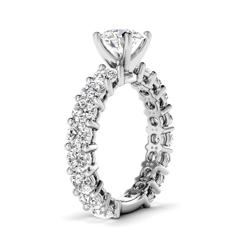 2.60-3.75 CT Round Cut Natural Diamonds - Engagement Ring