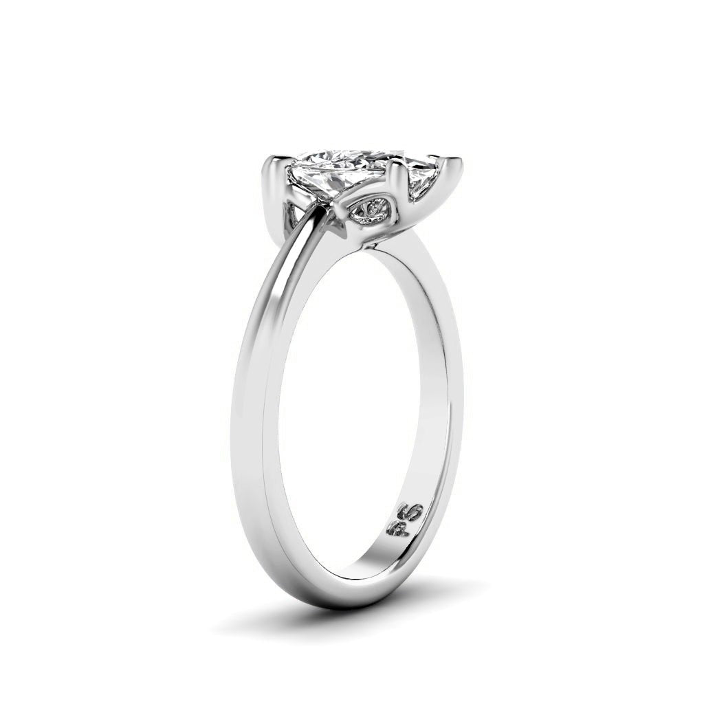 0.35-1.50 CT Pear Cut Natural Diamonds - Solitaire Rings