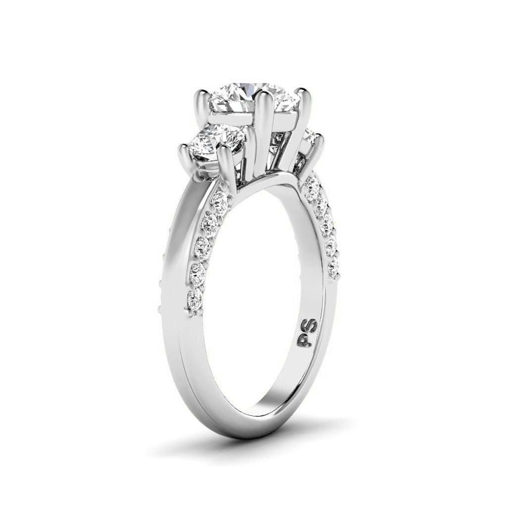 1.25 - 2.40 CT Round Cut Natural Diamonds - Engagement Ring - Primestyle.com