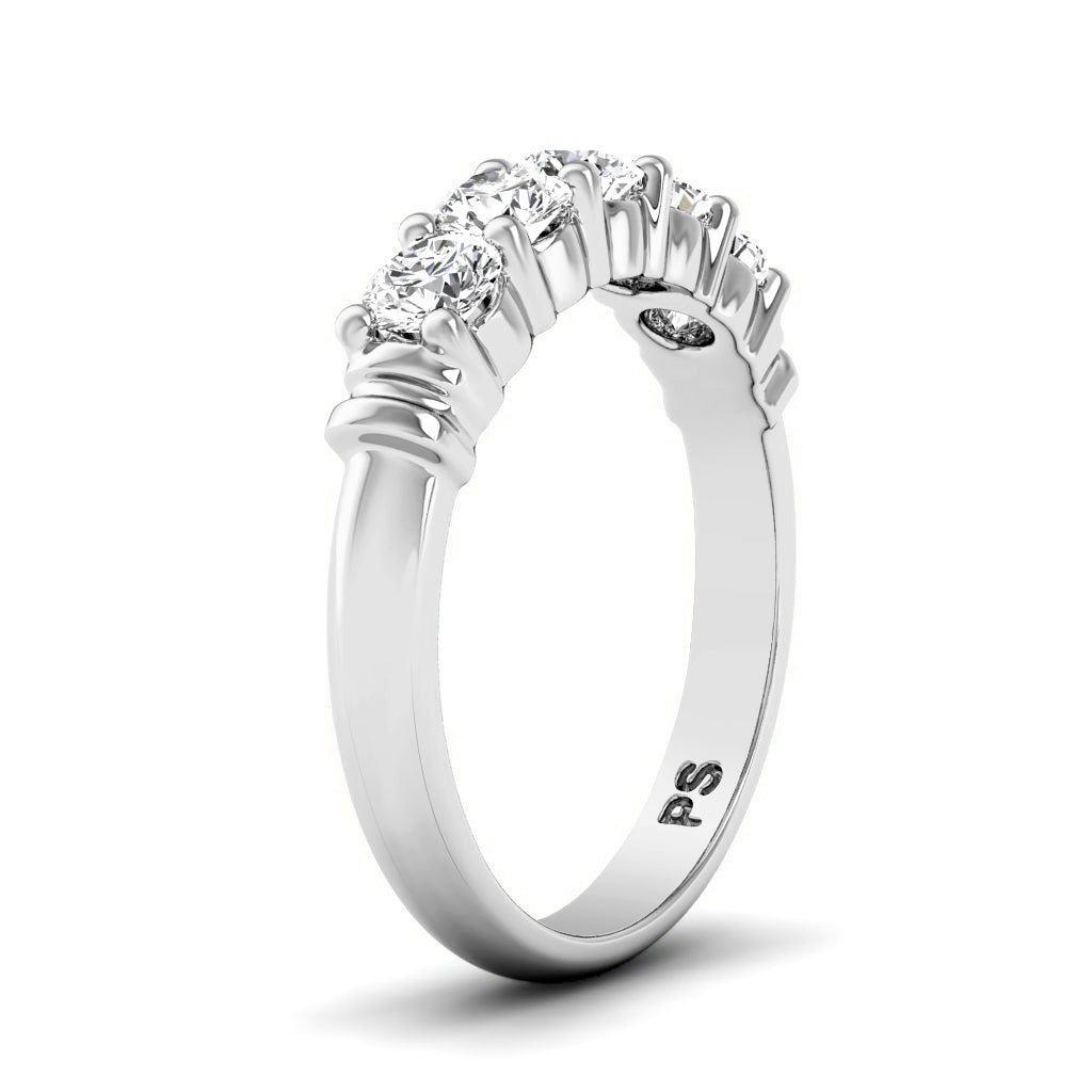 0.80 CT Round Cut Natural Diamonds - Wedding Band