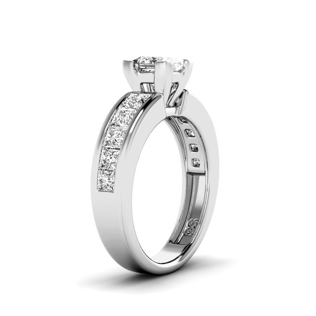 1.70 - 7.20 CT Princess Cut Diamonds - Engagement Ring - Primestyle.com