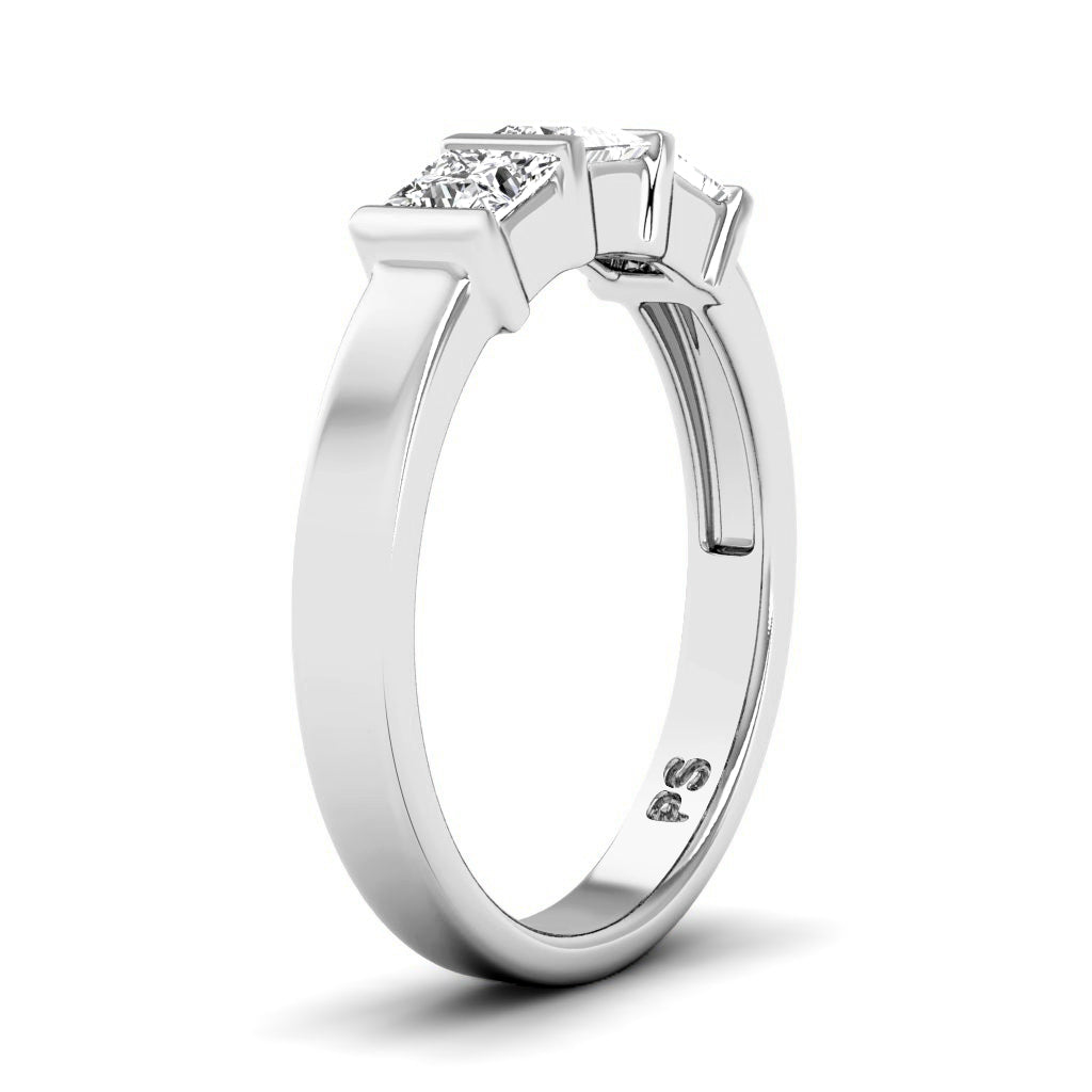 1.05 CT Princess Cut Diamonds - Wedding Band