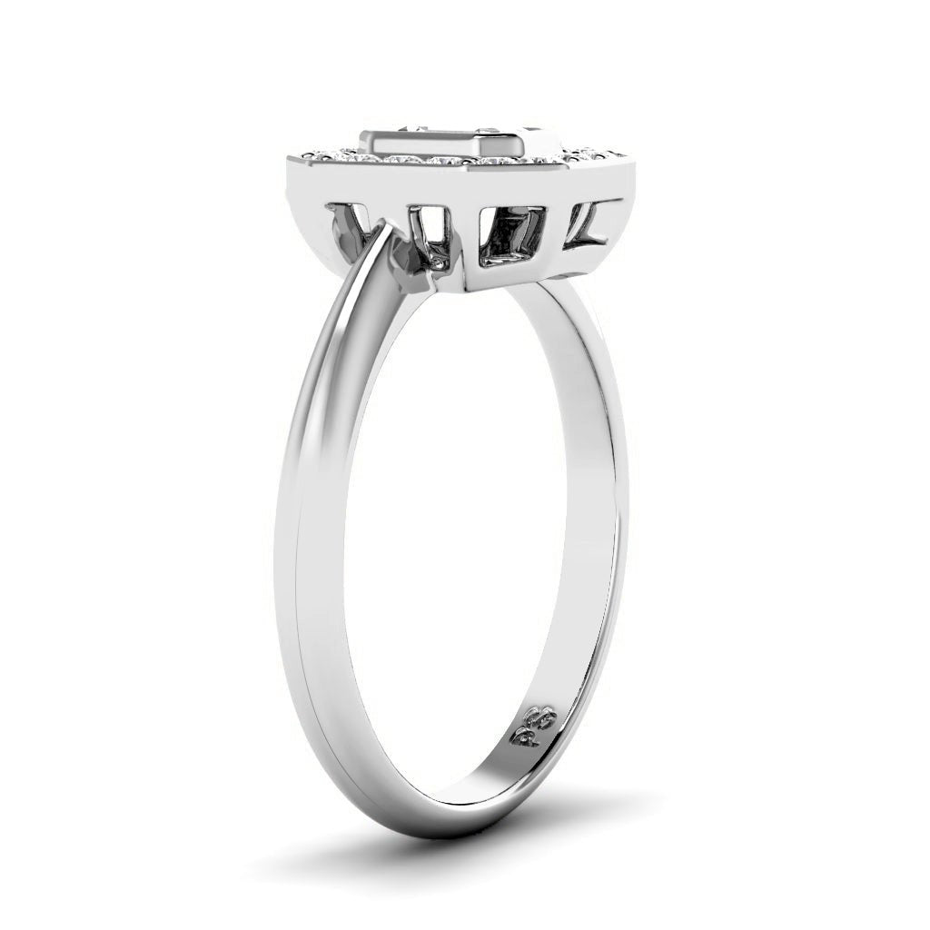 0.85-6.35 CT Emerald & Round Cut Diamonds - Engagement Ring