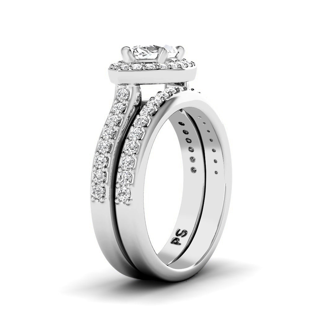 0.90-2.05 CT Marquise & Round Cut Natural Diamonds - Bridal Set