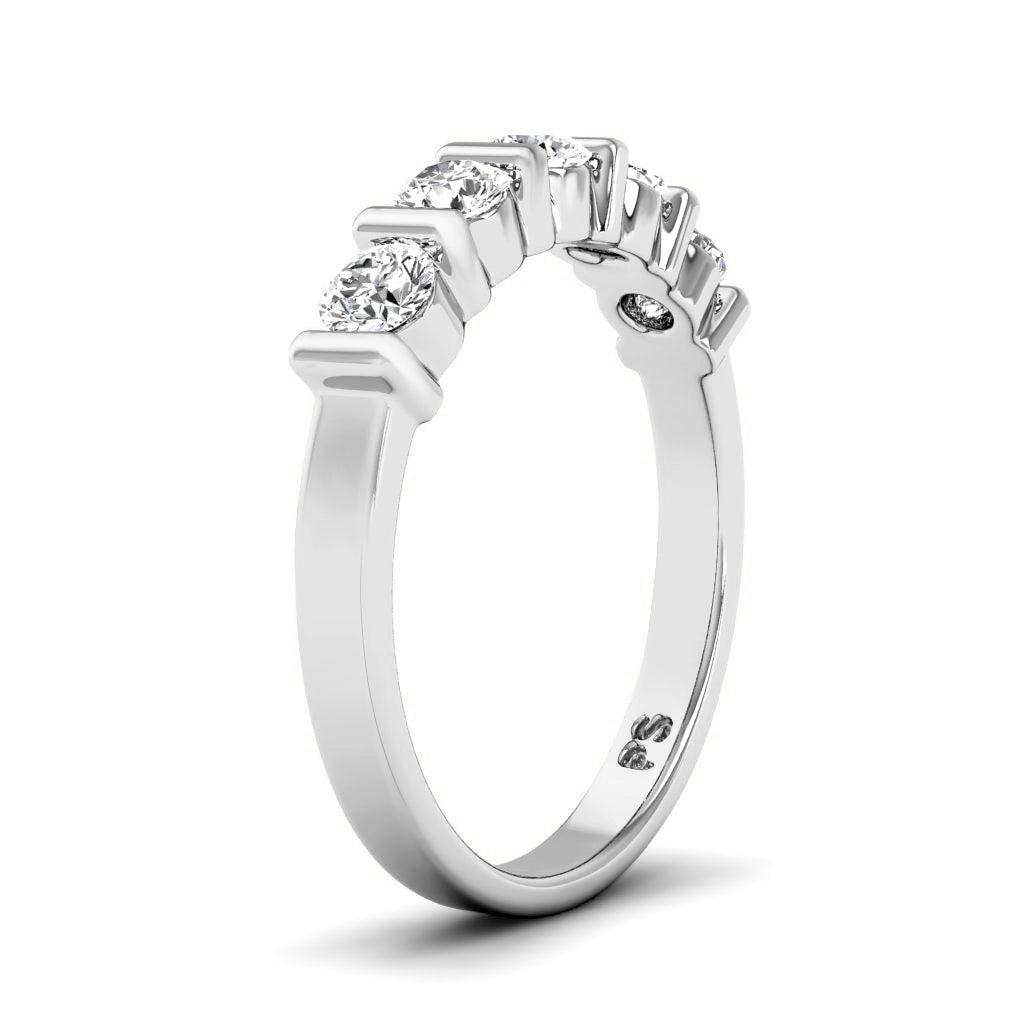 1.10 CT Round Cut Natural Diamonds - Wedding Band