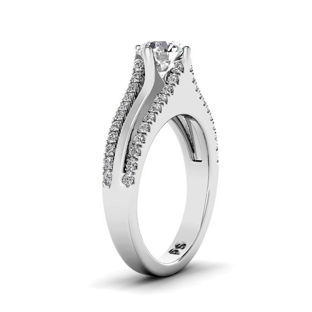 0.80-1.95 CT Round Cut Natural Diamonds - Engagement Ring