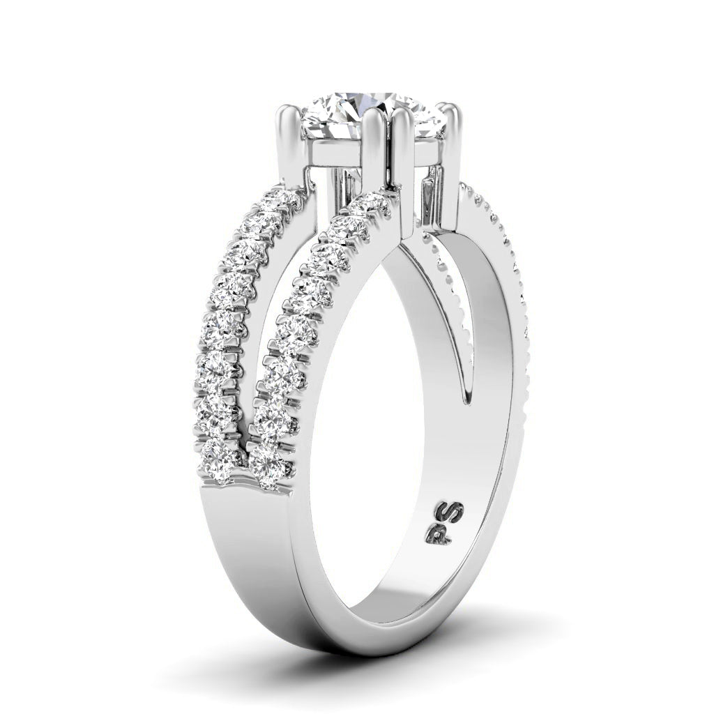 1.05-2.20 CT Round Cut Diamonds - Engagement Ring