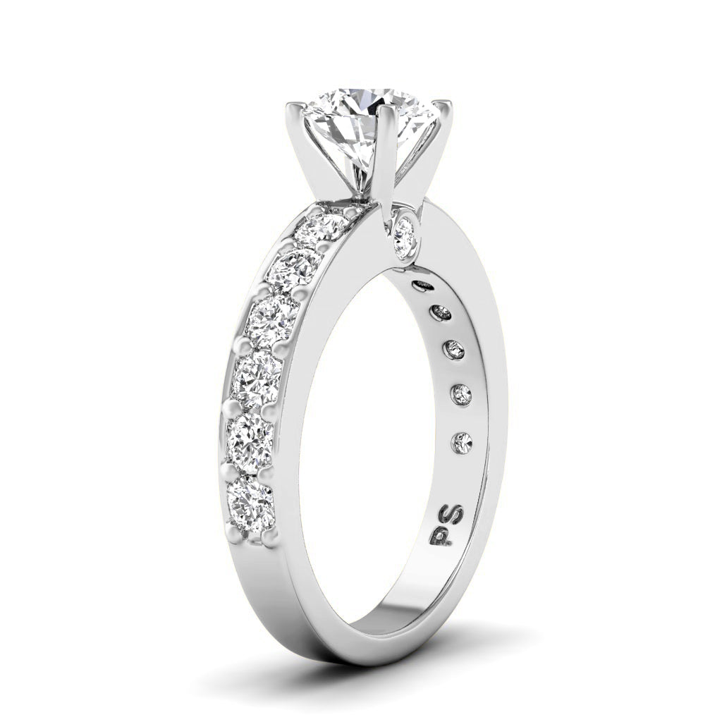 1.15-2.30 CT Round Cut Natural Diamonds - Engagement Ring