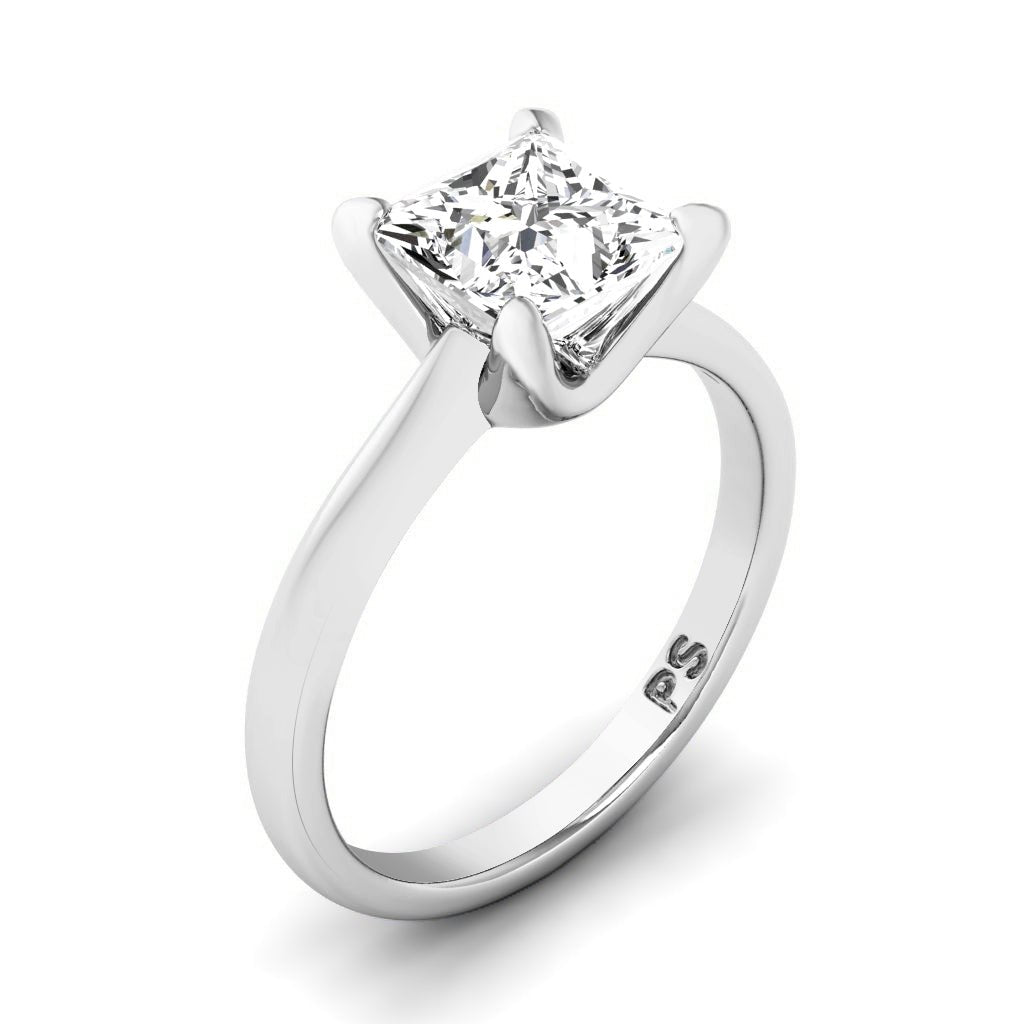 0.50 - 3.00 CT Princess Cut Lab Grown Diamonds - Solitaire Ring - Primestyle.com
