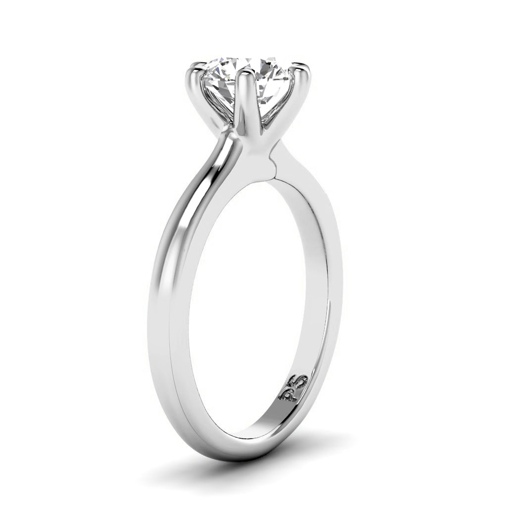 0.35-1.50 CT Round Cut Diamonds - Solitaire Ring