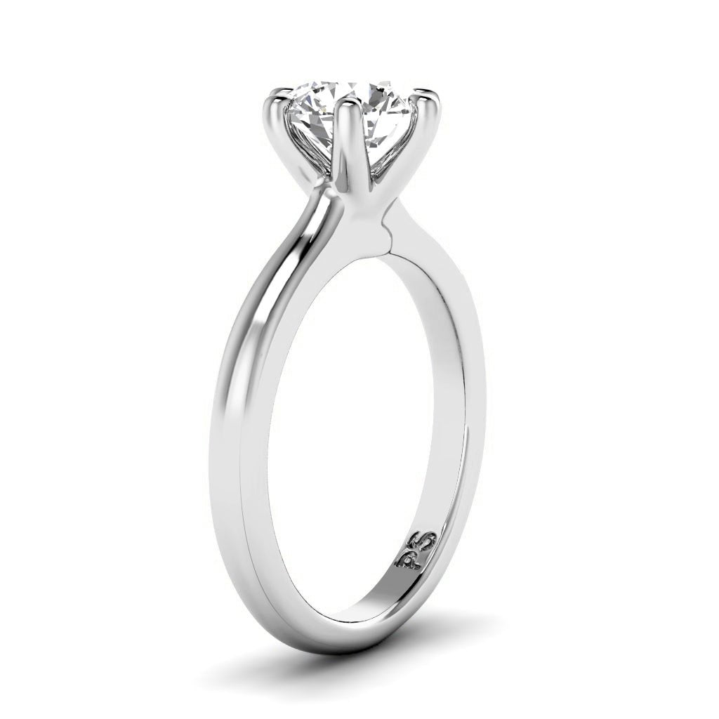 0.35-1.50 CT Round Cut Natural Diamonds - Solitaire Rings
