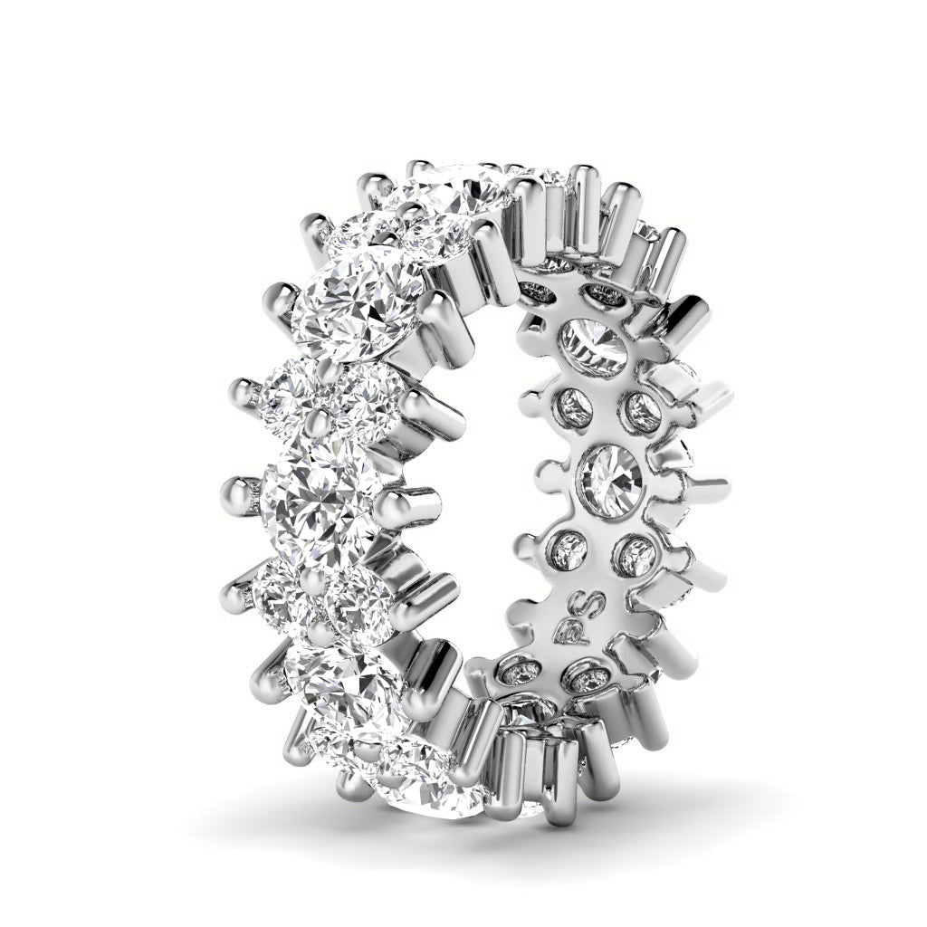 2.00-6.00 CT Round Cut Diamonds - Eternity Rings